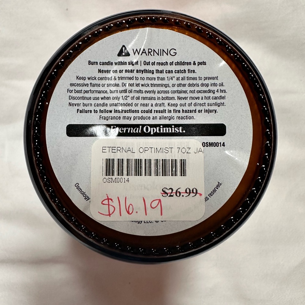 NEW! Osmology by Aery Eternal Optimist 7 oz Scented Soy Candle - Picture 6 of 8
